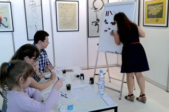 Calligraphy workshops for children at WANEXPO Festival