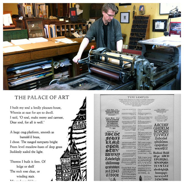 Мастер-класс по каллиграфии и книгопечатанье в канадской художественной студии
