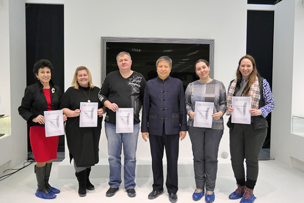 First graduates of introductory Chinese calligraphy course