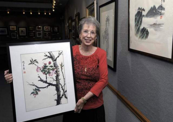 An exhibition of calligraphy at the Tulare Historical Museum