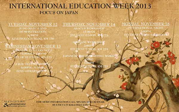International Education Week ranges from Judo matches to Japanese calligraphy