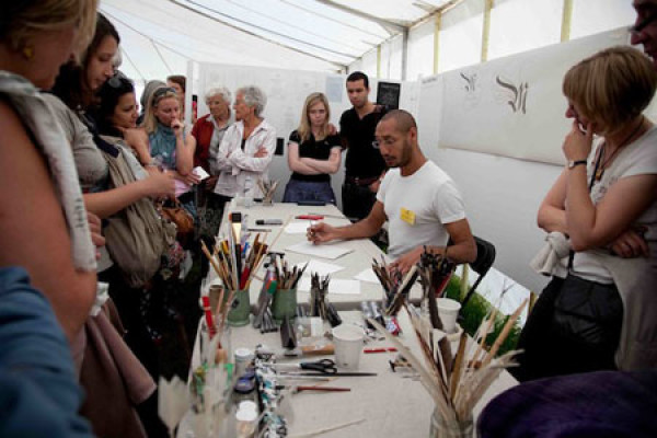 Calligraphy & Illustration at ART IN ACTION 19-22 July 2012