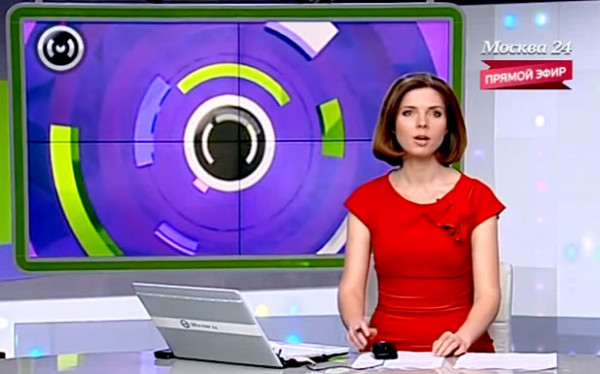 莫斯科 24电视台，“新闻”节目（晚间播放）。2012年11月4日