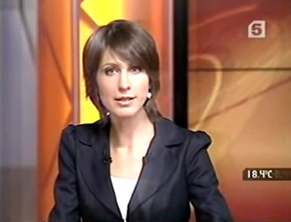 “Now” news program on Channel 5. September 10, 2010