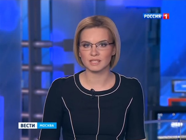 第一频道电视台，“莫斯科新闻”节目。2013年3月19日