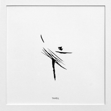 Dance. 1st part of the calligraphy composition