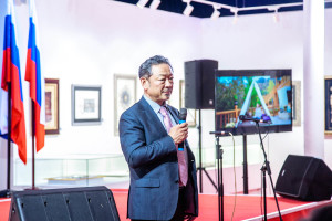 中国“吕剧团”在现代书法博物馆演出 中国“吕剧团”在现代书法博物馆演出