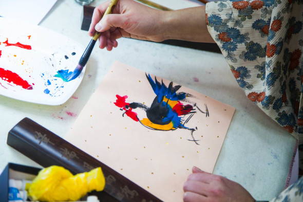 Guohua Style Fire Rooster workshop