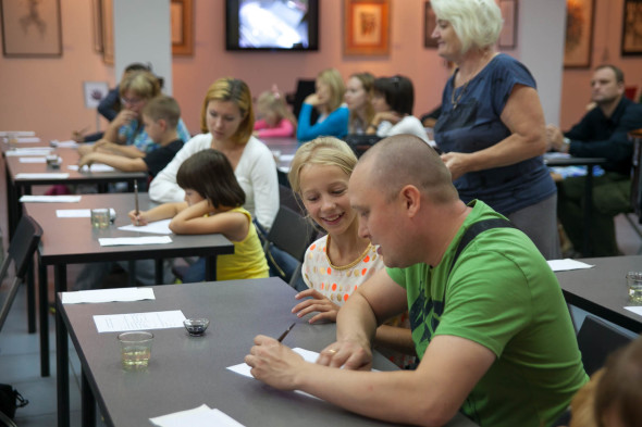Presentation of the “Pointed pen course” for kids
