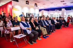 Performance of Chinese "Shandong ensemble of Lu theater" at the Contemporary Museum of Calligraphy Performance of Chinese "Shandong ensemble of Lu theater" at the Contemporary Museum of Calligraphy