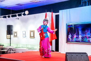 Performance of Chinese "Shandong ensemble of Lu theater" at the Contemporary Museum of Calligraphy