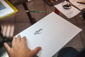 Test of the quill at the children’s course Test of the quill at the children’s course