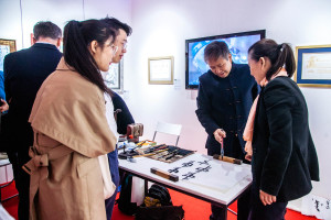 Performance of Chinese "Shandong ensemble of Lu theater" at the Contemporary Museum of Calligraphy Performance of Chinese "Shandong ensemble of Lu theater" at the Contemporary Museum of Calligraphy