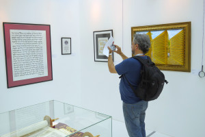 Foreign fans of the World Cup 2018 in the Contemporary Museum of Calligraphy Foreign fans of the World Cup 2018 in the Contemporary Museum of Calligraphy