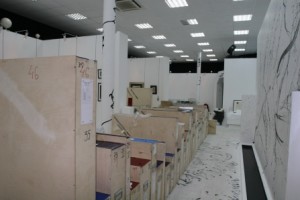 Preparations for the opening of the new exposition