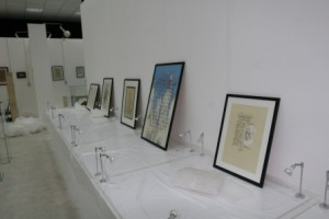 Preparations for the opening of the new exposition Preparations for the opening of the new exposition