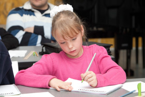 The first children’s class at the School of Calligraphy The first children’s class at the School of Calligraphy