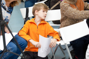 Young enthusiasts of beautiful handwriting Young enthusiasts of beautiful handwriting