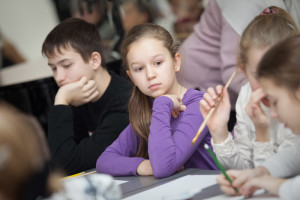 Young enthusiasts of beautiful handwriting Young enthusiasts of beautiful handwriting