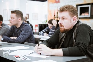 阿尔乔姆·列别杰夫在现代书法馆开办大师班 阿尔乔姆·列别杰夫在现代书法馆开办大师班