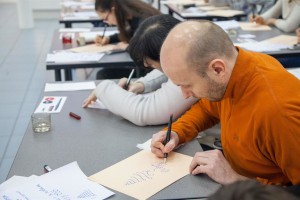 Master Class By Artyom Lebedev At The Contemporary Museum of Calligraphy
