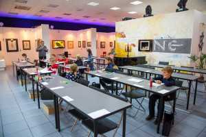 Занятия детской группы Национальной школы искусства красивого письма Занятия детской группы Национальной школы искусства красивого письма