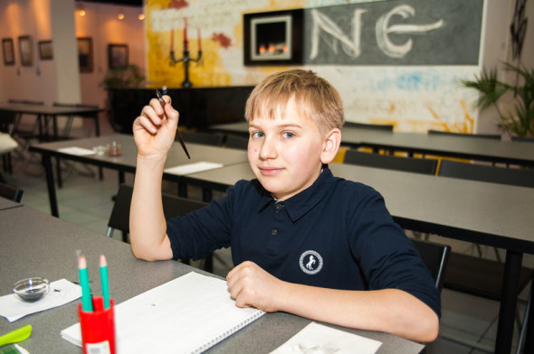 Children's classes at the National School of Calligraphy
