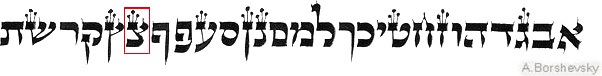 Hebrew calligraphy written language from the depth of ages