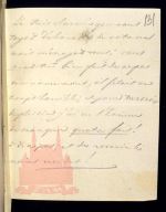 The 19th century. Hand-written note of the grand duke Nikolay Pavlovich