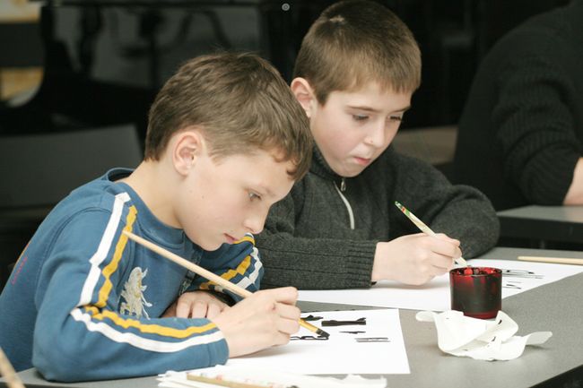 May 23, 2009. “Old Slavonic Writing. Ornate Lettering”. Workshop by Yuri Koverdyayev, a Moscow graphic artist, and Tatyana Petrenko, a calligraphy teacher from Saint-Petersburg