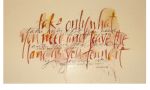 Работа Эми Винер - американская каллиграфия