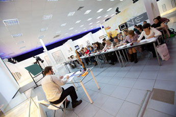 10 декабря 2011 г. Праздничный мастер-класс прошёл в Современном музее каллиграфии