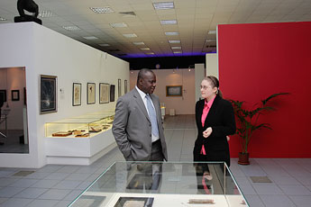 Minister Counselor of the Republic of Ghana’s visit to the Contemporary Museum of Calligraphy