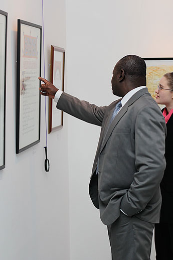 Minister Counselor of the Republic of Ghana’s visit to the Contemporary Museum of Calligraphy