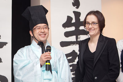 Master-classes by a famous Korean calligrapher at the Contemporary Museum of Calligraphy