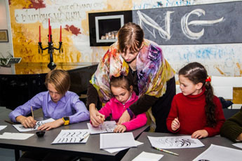 September 13th, 14th, 2014. Master-classes in calligraphy art for kids and adults