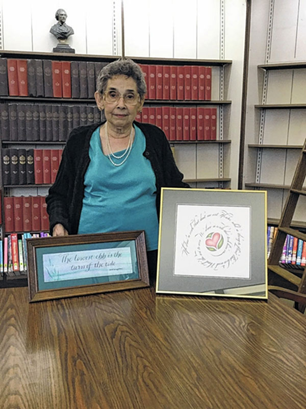Calligraphy exhibit on display at Back Mountain Memorial Library