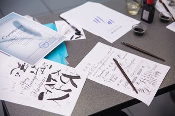 Final calligraphy class in the season