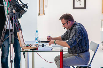 The last day of the International Exhibition of Calligraphy