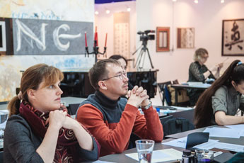A crash course on Spencerian script by Michael Sull held in Contemporary Museum of Calligraphy
