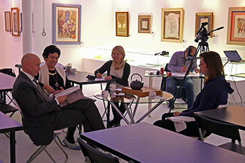 Анна Донченко в гостях у Современного музея каллиграфии