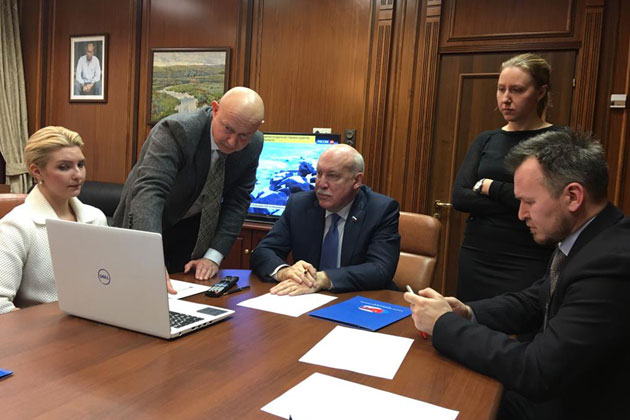 Museum team met with Dmitry Mezentsev in the Federation Council