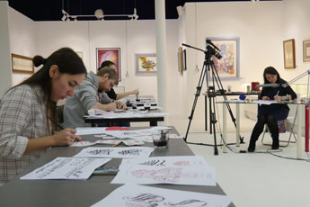 Greeting card workshop in the Contemporary Museum of Calligraphy