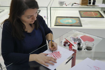 Greeting card workshop in the Contemporary Museum of Calligraphy