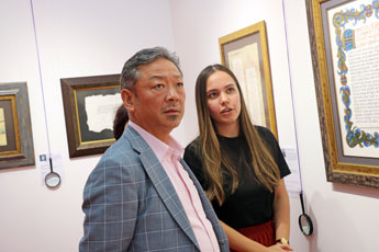 Representative of Association of Shandong Province Enterprises Zhao Weixing visited Contemporary Museum of Calligraphy