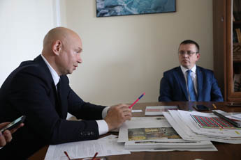 Alexey Shaburov, Director of the Contemporary Museum of Calligraphy, and Vladislav Kononov, Director of the Museum Department at the Ministry of Culture of the Russian Federation