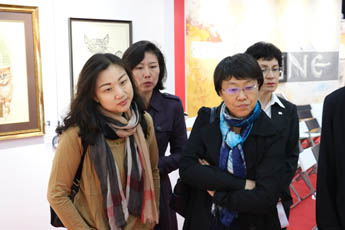 Delegation of the Embassy of China appraised the level of preparation for the Great Chinese Calligraphy and Painting exhibition