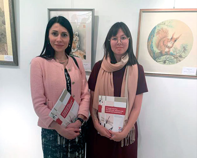 Representatives of Contemporary Museum of Calligraphy visited “Best Artworks by Russian Fans of Chinese Calligraphy” exhibition
