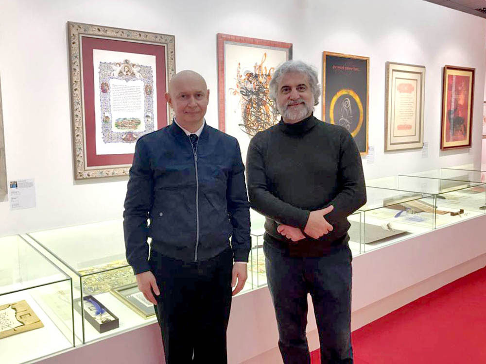 The world famous master of calligraphy Bahman Panahi visited the World Calligraphy Museum and the Museum of Russian Gusli and Chinese Guqin in Sokolniki