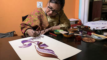 Qamar Dagar, the woman fighting to keep India's calligraphy culture alive